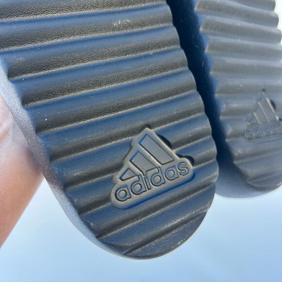 Adidas Adilette Platform Slides Sporty Black Blokette Size 9 Flats Sandals - Picture 8 of 8